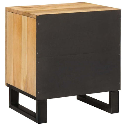 Nattduksbord 2 pcs Naturfärg 40 x 33 x 46 cm