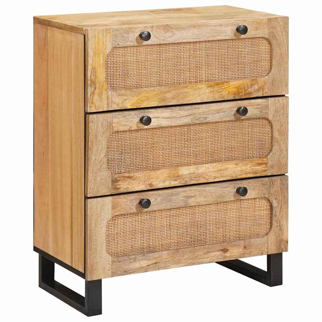 Sideboard 60 x 33 x 75 cm Massivt mangoträ Brun