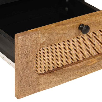 Nattduksbord Naturfärg 40 x 33 x 46 cm Massivt mangoträ