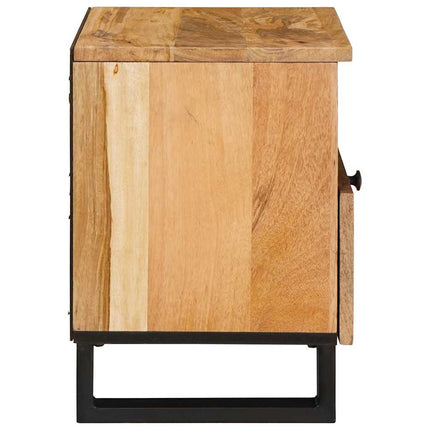 Nattduksbord Naturfärg 40 x 33 x 46 cm Massivt mangoträ