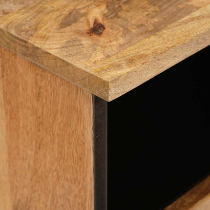 Nattduksbord 2 st Naturfärg 40 x 33 x 46 cm Massivt mangoträ