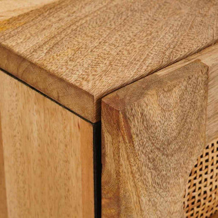 Nattduksbord Naturfärg 50 x 33 x 60 cm Massivt mangoträ