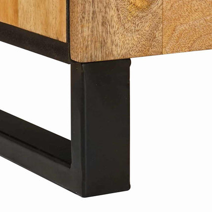 Nattduksbord Naturfärg 50 x 33 x 60 cm Massivt mangoträ