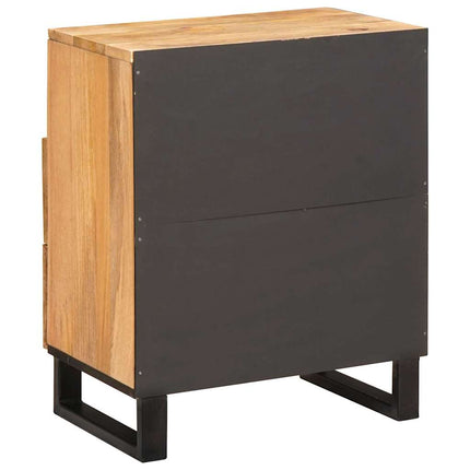 Nattduksbord Naturfärg 50 x 33 x 60 cm Massivt mangoträ