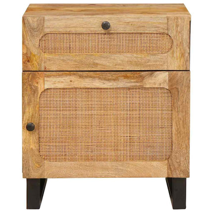 Nattduksbord Naturfärg 50 x 33 x 60 cm Massivt mangoträ