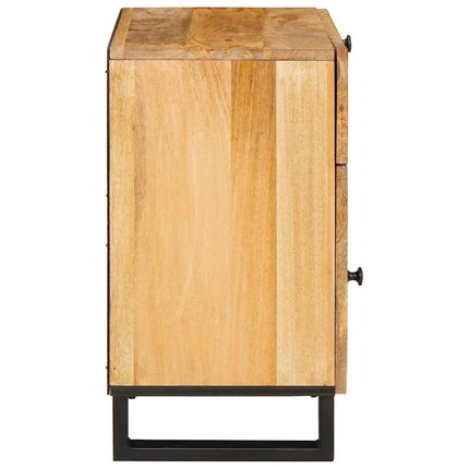 Nattduksbord Naturfärg 50 x 33 x 60 cm Massivt mangoträ