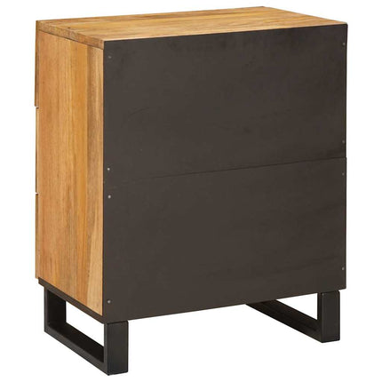 Nattduksbord Naturfärg 50 x 33 x 62 cm Massivt mangoträ