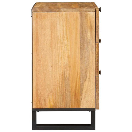 Nattduksbord Naturfärg 50 x 33 x 62 cm Massivt mangoträ