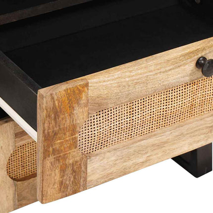 Nattduksbord Naturfärg 50 x 33 x 62 cm Massivt mangoträ