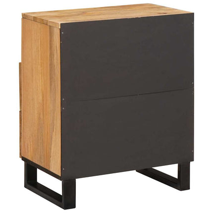 Nattduksbord Naturfärg 50 x 33 x 62 cm Massivt mangoträ