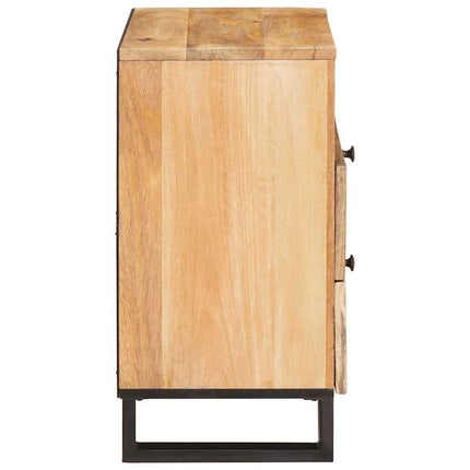Nattduksbord Naturfärg 50 x 33 x 62 cm Massivt mangoträ