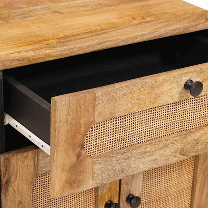 Nattduksbord Naturfärg 50 x 33 x 60 cm Massivt mangoträ