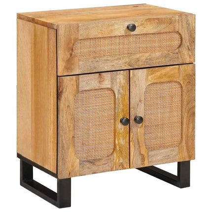 Nattduksbord Naturfärg 50 x 33 x 60 cm Massivt mangoträ