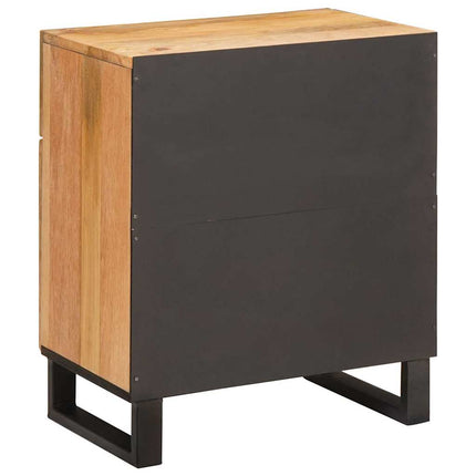 Nattduksbord Naturfärg 50 x 33 x 60 cm Massivt mangoträ