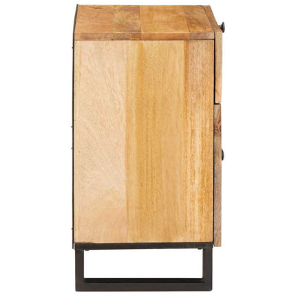 Nattduksbord Naturfärg 50 x 33 x 60 cm Massivt mangoträ