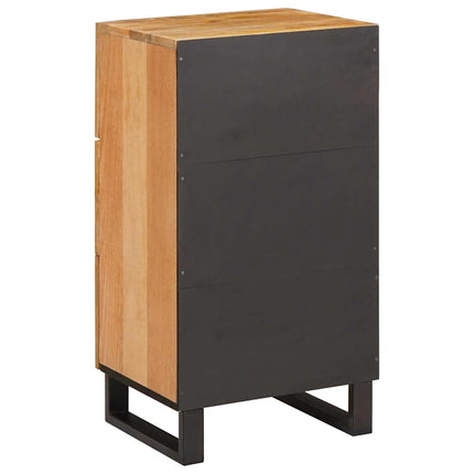 Sideboard med låda Brun 40 x 33 x 75 cm Massivt mangoträ