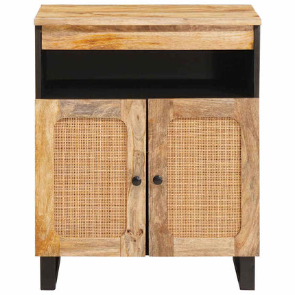 Sideboard med lagring Brun 60 x 33 x 75 cm Massivt mangoträ