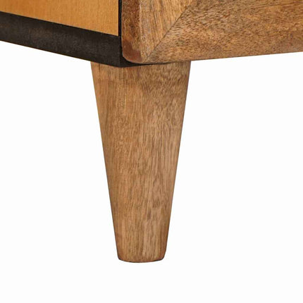 TV Enheter med hylla Ljusbrun 105 x 33 x 46 cm Massivt mangoträ