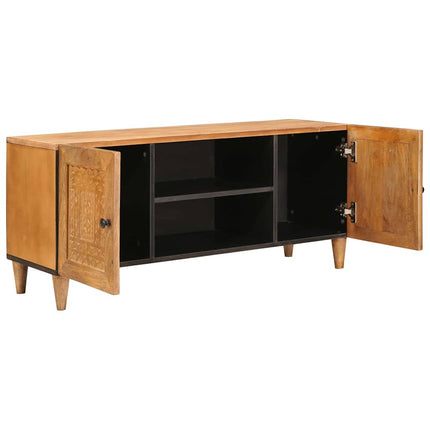 TV Enheter med hylla Ljusbrun 105 x 33 x 46 cm Massivt mangoträ