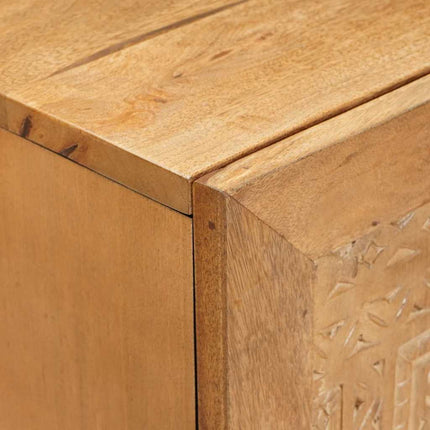 Sideboard Ljusbrun 60 x 33 x 75 cm massivt mangoträ