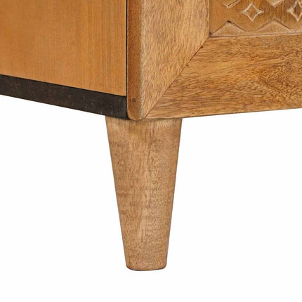 Sideboard Ljusbrun 60 x 33 x 75 cm massivt mangoträ