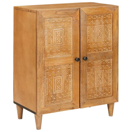Sideboard Ljusbrun 60 x 33 x 75 cm massivt mangoträ