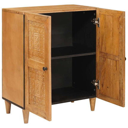Sideboard Ljusbrun 60 x 33 x 75 cm massivt mangoträ