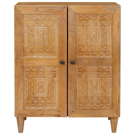 Sideboard Ljusbrun 60 x 33 x 75 cm massivt mangoträ