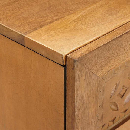 Sideboard Ljusbrun 60 x 33 x 75 cm massivt mangoträ