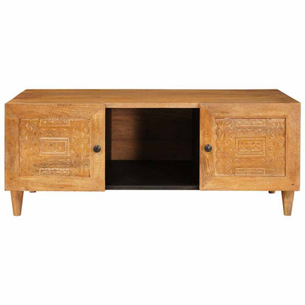 Kaffeebord Ljusbrun 100 x 54 x 40 cm Massivt mangoträ