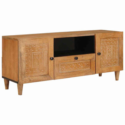 TV Enheter med låda Ljusbrun 105 x 33 x 46 cm Konstruerat trä