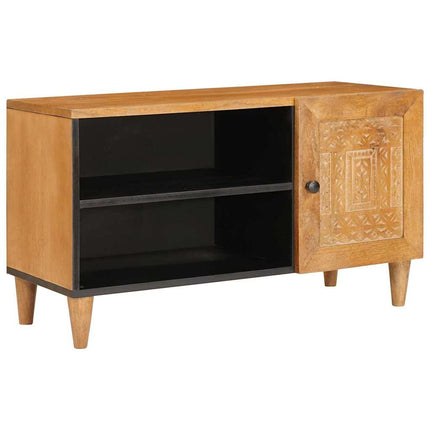 TV Enheter med hylla Ljusbrun 80 x 33 x 46 cm Konstruerat trä