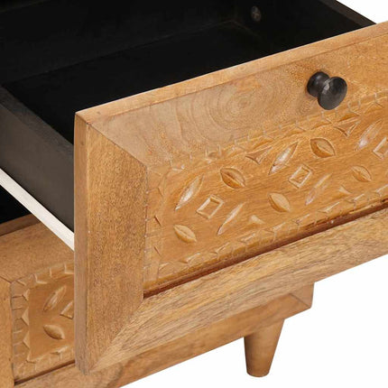 Sideboard med låda Ljusbrun 33.5 x 40 x 75 cm