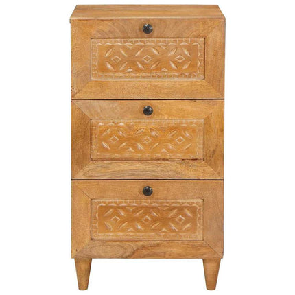 Sideboard med låda Ljusbrun 33.5 x 40 x 75 cm