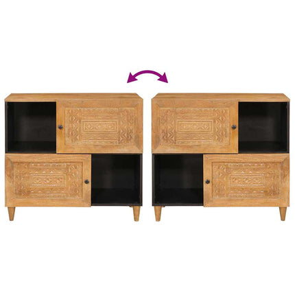 Sideboard 80 x 33 x 75 cm Massivt mangoträ
