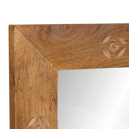 väggspegel Rektangulär 70 x 50 cm Konstruerat trä och glas