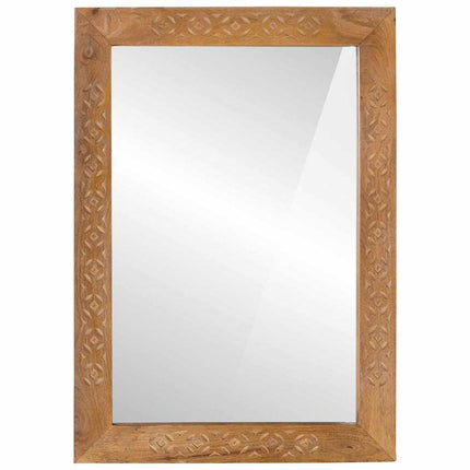 väggspegel Rektangulär 70 x 50 cm Konstruerat trä och glas
