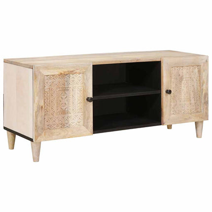 TV Enheter med hylla Vit 105 x 33 x 46 cm Konstruerat trä