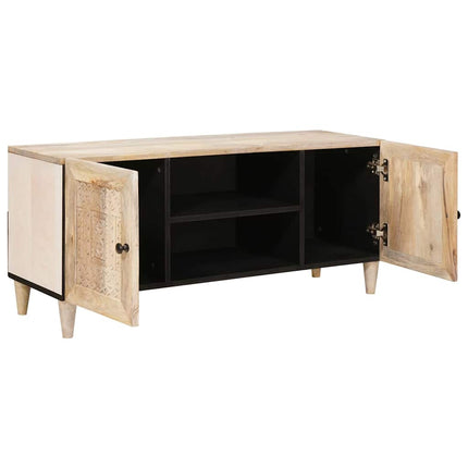 TV Enheter med hylla Vit 105 x 33 x 46 cm Konstruerat trä