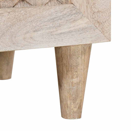 Sideboard Vit 60 x 33 x 75 cm massivt mangoträ