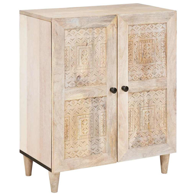 Sideboard Vit 60 x 33 x 75 cm massivt mangoträ
