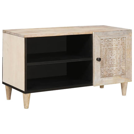 TV Enheter med hylla Vit 80 x 33 x 46 cm Konstruerat trä