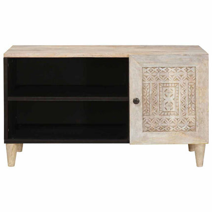 TV Enheter med hylla Vit 80 x 33 x 46 cm Konstruerat trä