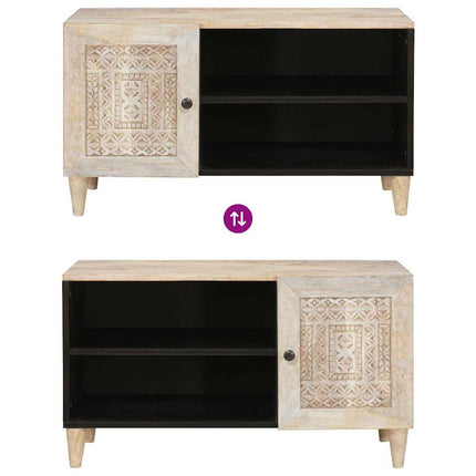 TV Enheter med hylla Vit 80 x 33 x 46 cm Konstruerat trä
