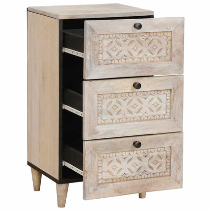 Sideboard med låda Vit 33.5 x 40 x 75 cm