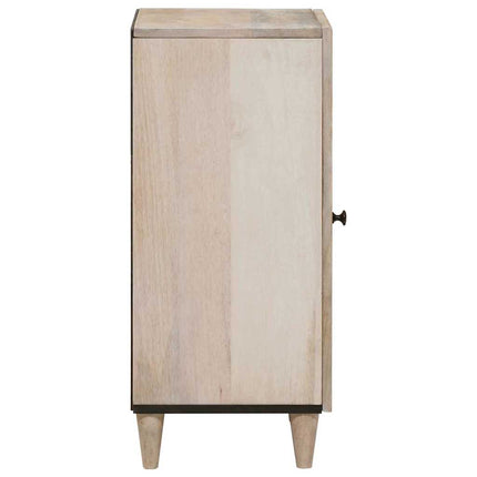 Sideboard Blekt Vitt 40 x 33 x 75 cm Massivt mangoträ