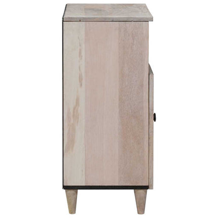 Sideboard Blekt Vitt 60 x 33 x 75 cm Massivt mangoträ