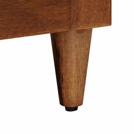 Nattduksbord 2 pcs Brun 40 x 33 x 46 cm Massivt mangoträ