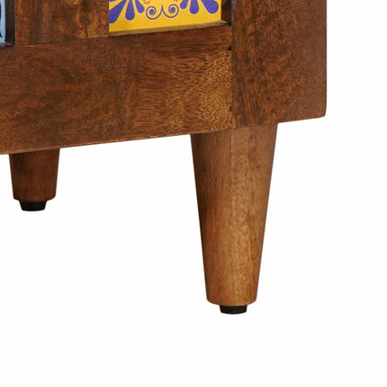 Sideboard Valnöt 60 x 33 x 75 cm Massivt mangoträ
