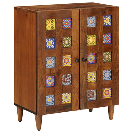 Sideboard Valnöt 60 x 33 x 75 cm Massivt mangoträ